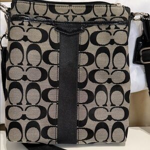 Coach Black and Gray Crossbody Bag
